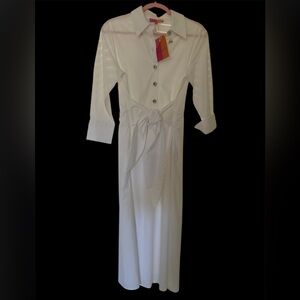 Vilagallo White Maxi Dress NWT size 38